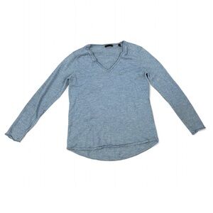 ATM Anthony Thomas Melillo Blue V-Neck Sweater